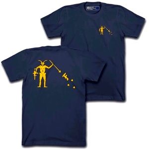 Large- FOG Forward Observations Group MP7 Blackbeard Blue & Gold Shirt gbrs qilo